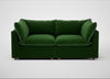 Astrid 3 Seater Sofa Smart Velvet Forest / Natural Beech