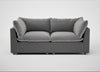 Astrid 3 Seater Sofa Smart Velvet Mercury / Natural Beech