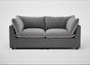 Astrid 3 Seater Sofa Smart Velvet Mercury / Walnut Stained Beech
