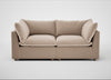 Astrid 3 Seater Sofa Smart Velvet Pebble / Natural Beech