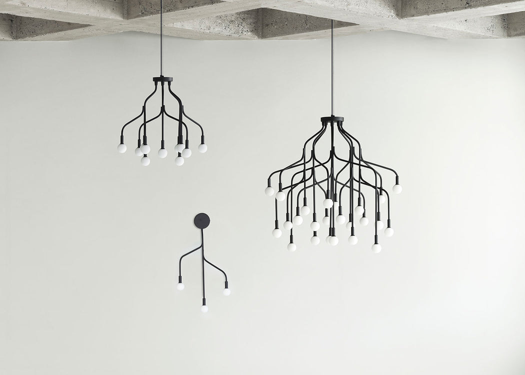 Vekst Wall Lamp Black