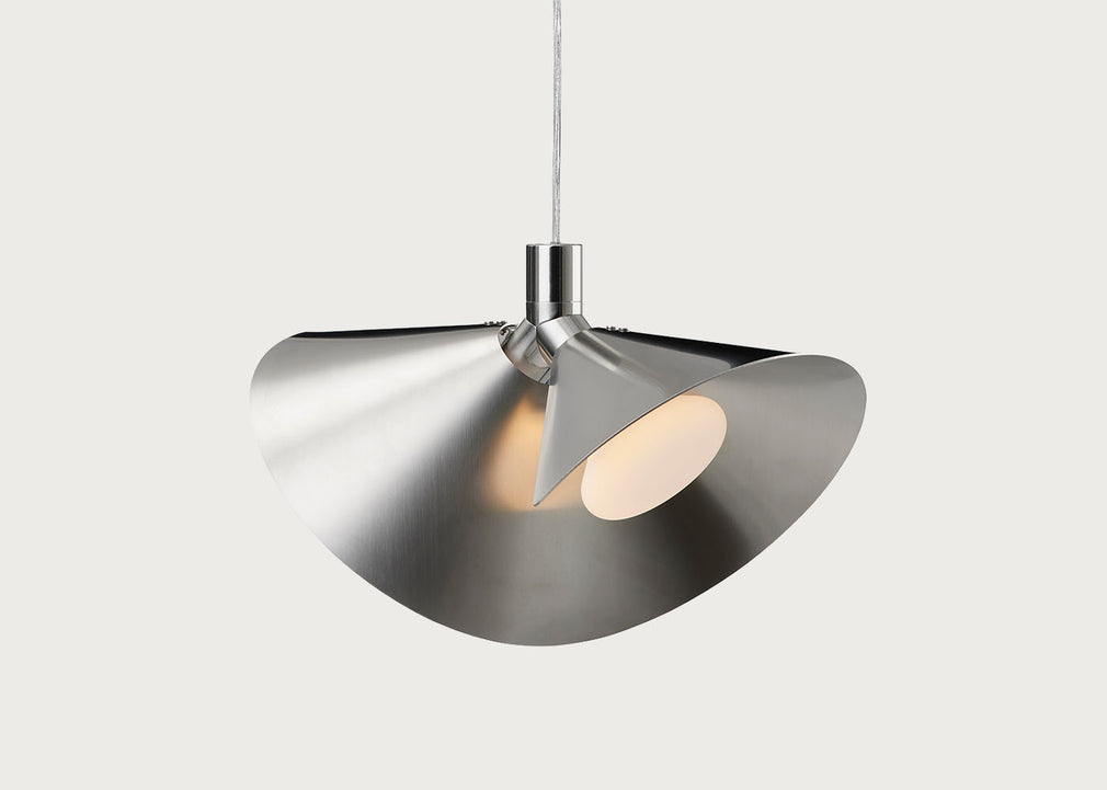 Peel Pendant Light Brushed Steel
