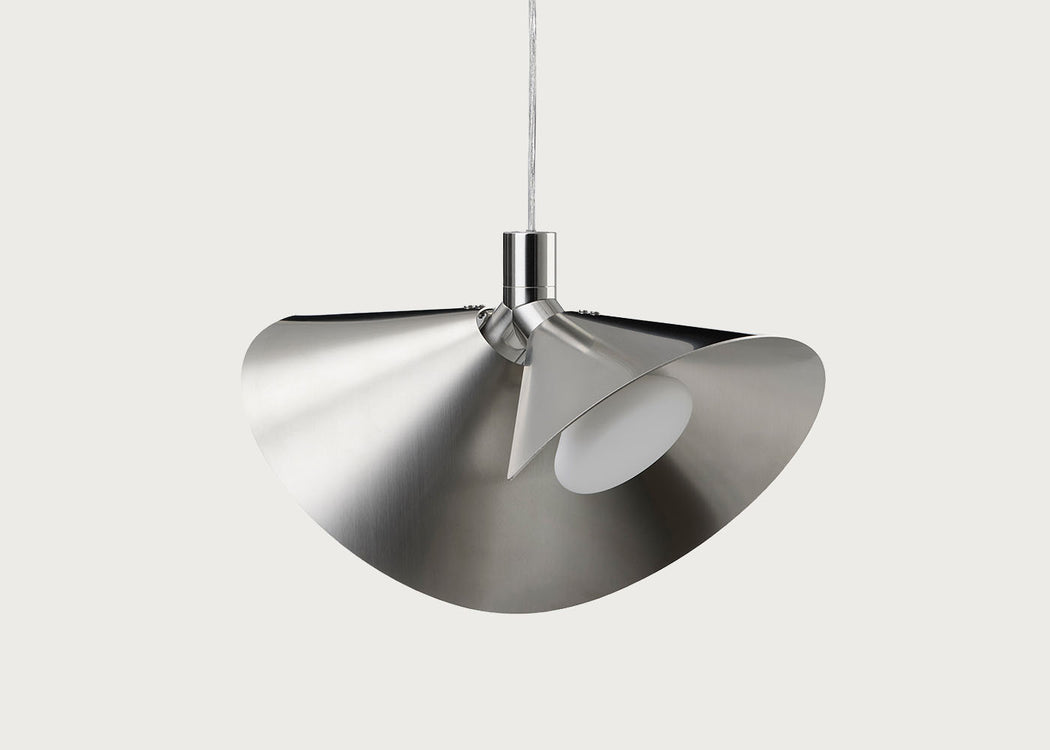 Peel Pendant Light Brushed Steel