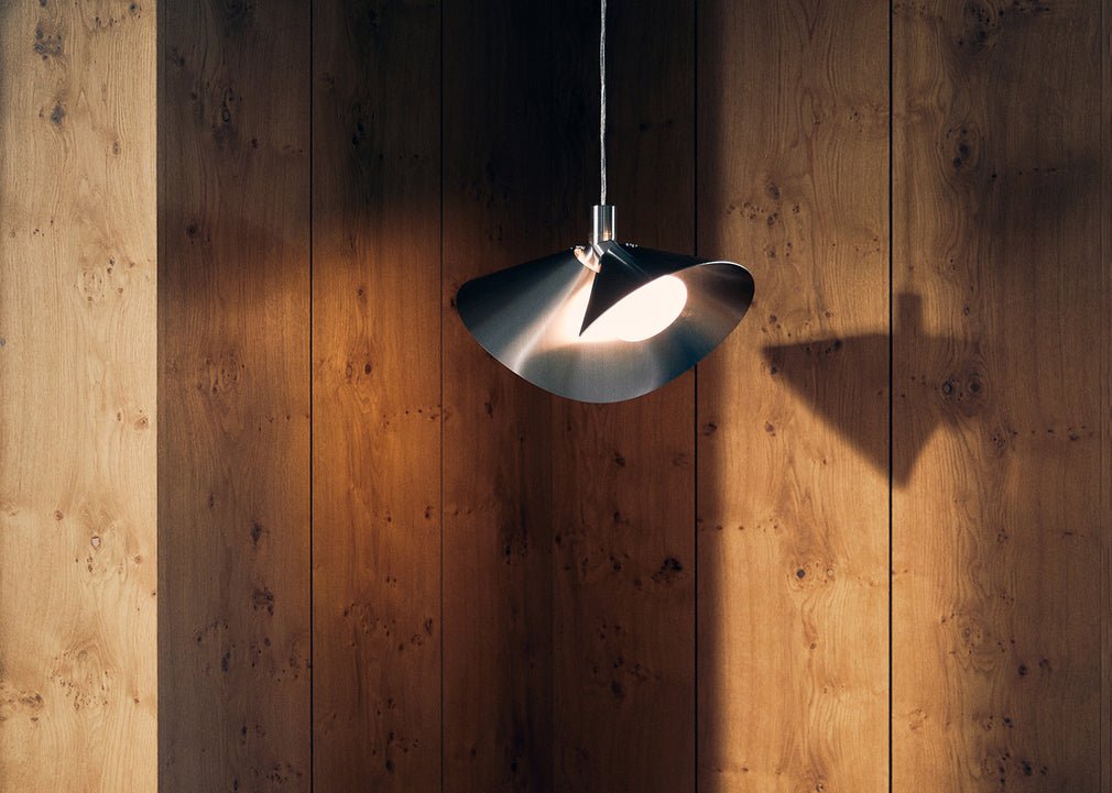 Peel Pendant Light Brushed Steel