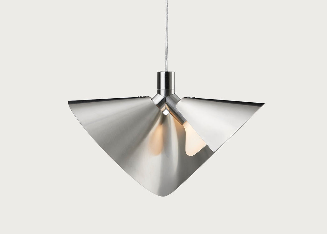 Peel Pendant Light Brushed Steel