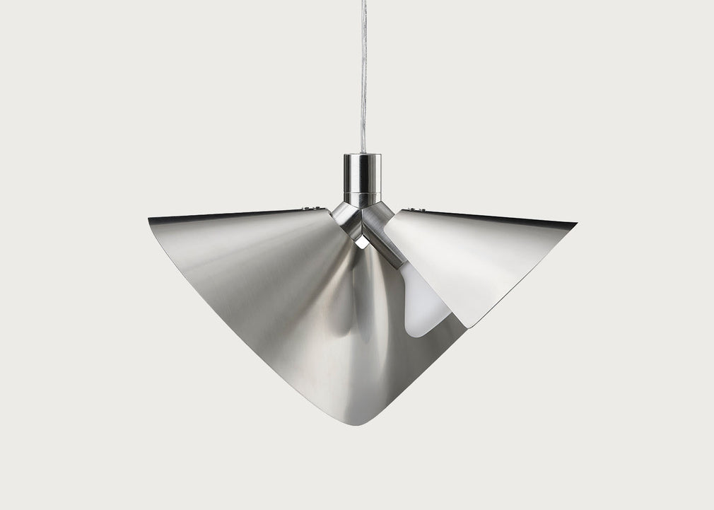 Peel Pendant Light Brushed Steel