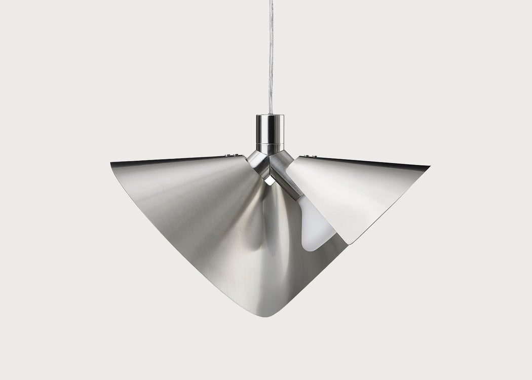 Peel Pendant Light Brushed Steel