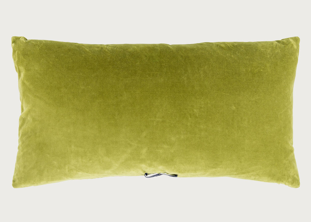 Athena Velvet Cushion Leaves