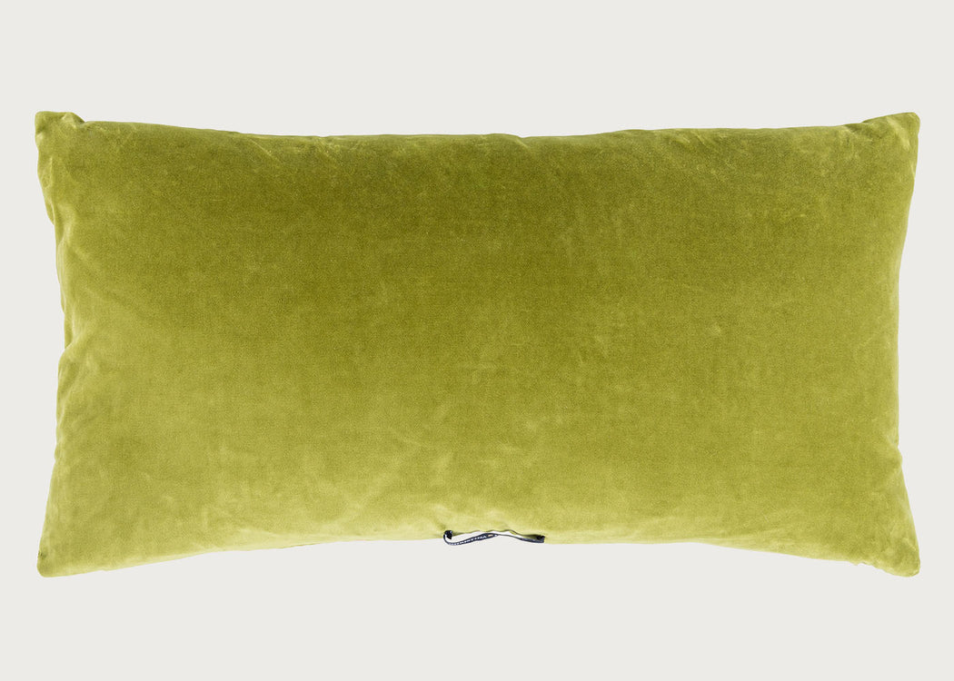 Athena Velvet Cushion Leaves