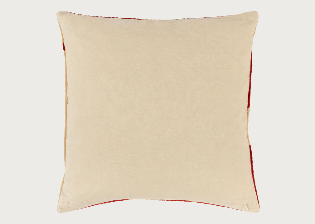 Heal's 59 Cushion Red & Cream 45 x 45cm