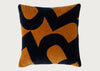 Heal's 59 Cushion Ochre & Navy 45 x 45cm