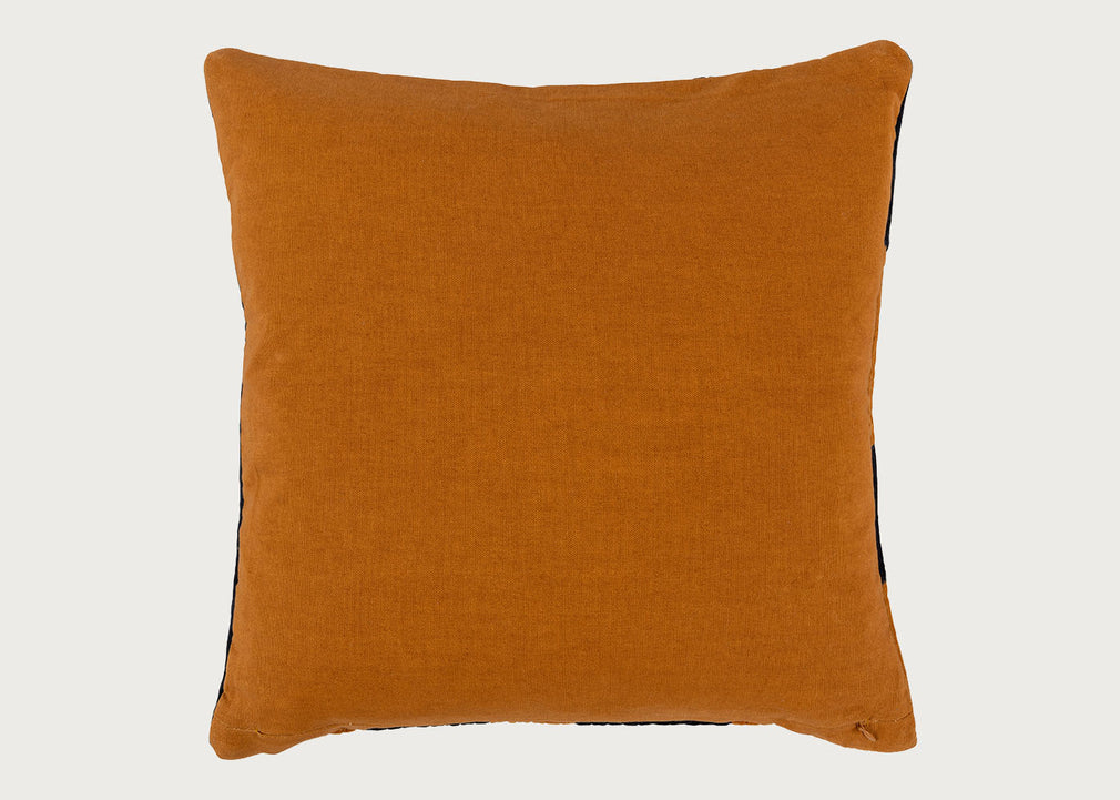 Heal's 59 Cushion Ochre & Navy 45 x 45cm