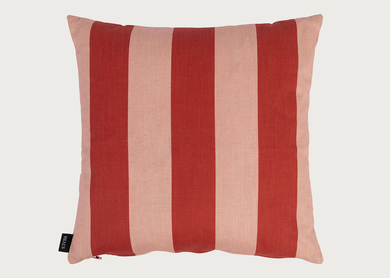 Cabana Stripe Cushion Red & Pink