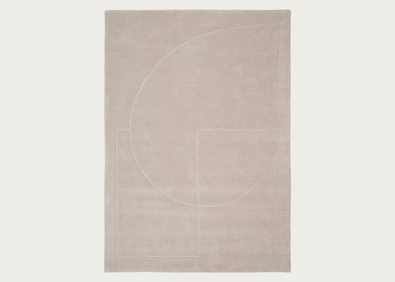 Lineal Poem Rug Beige