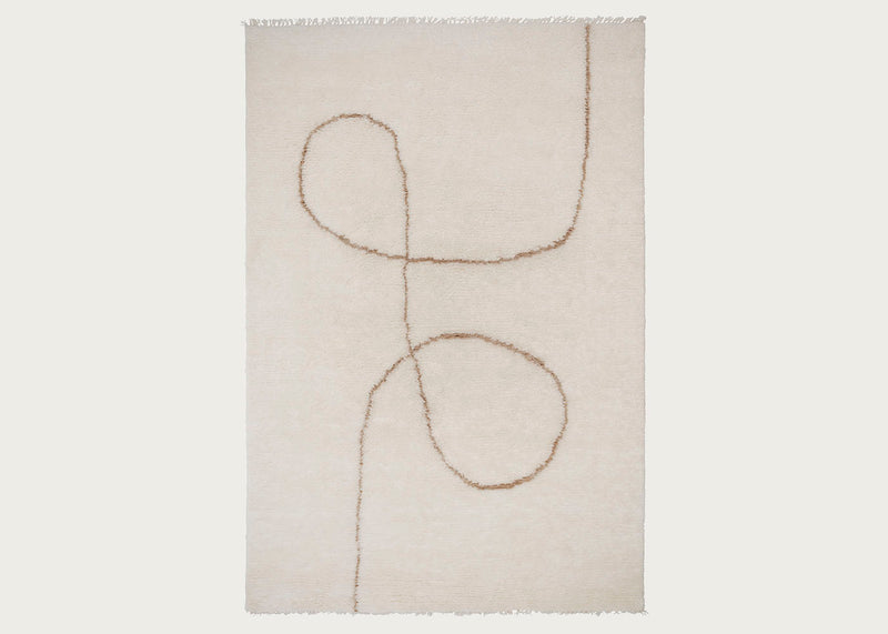 Astral Spiral Rug Camel