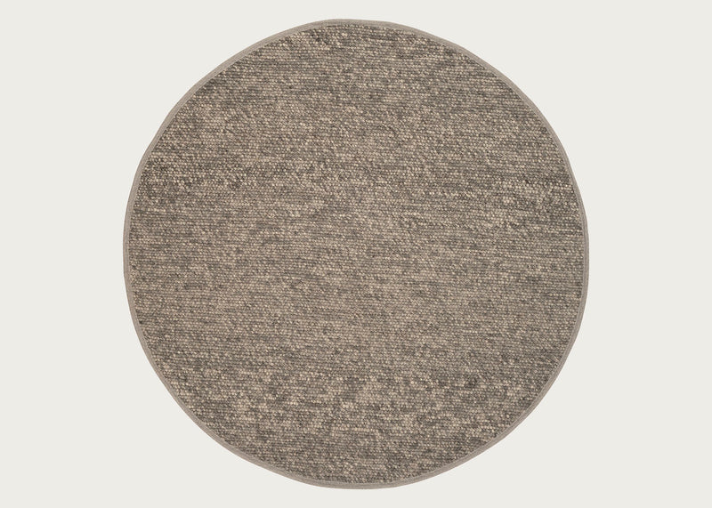 Agner Round Rug Grey