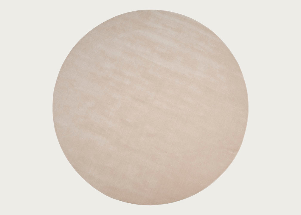 Halo Cloud Round Rug Beige Ø250cm