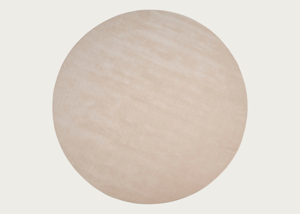 Halo Cloud Round Rug Beige Ø250cm