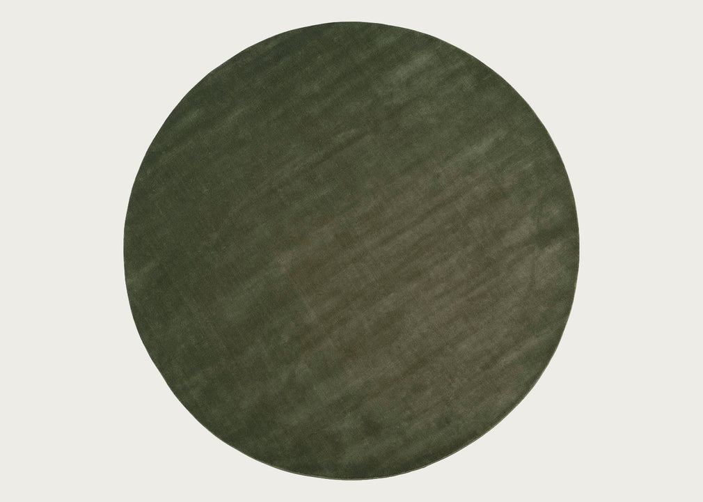 Halo Cloud Round Rug Moss Ø250cm