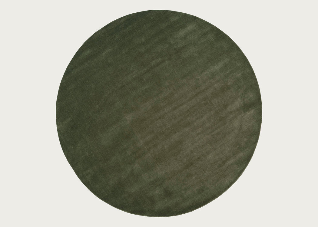 Halo Cloud Round Rug Moss Ø250cm
