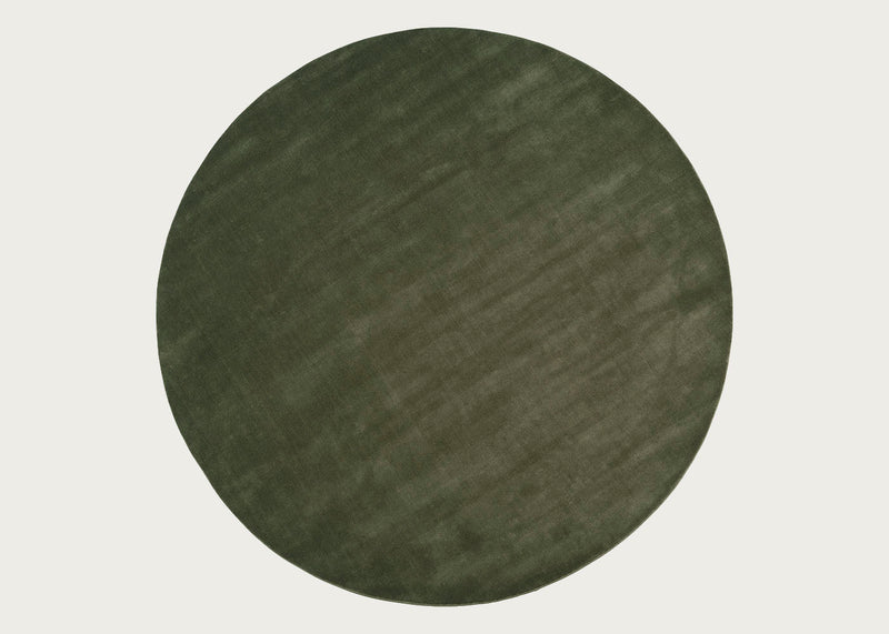Halo Cloud Round Rug Moss Ø250cm