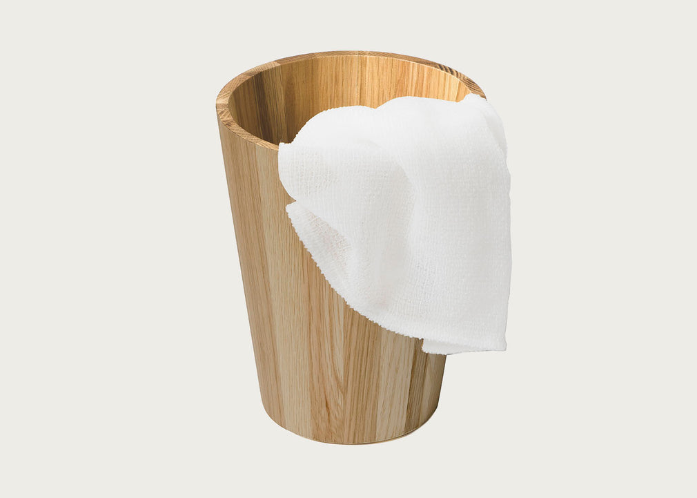 Mezza Round Bin Natural Oak