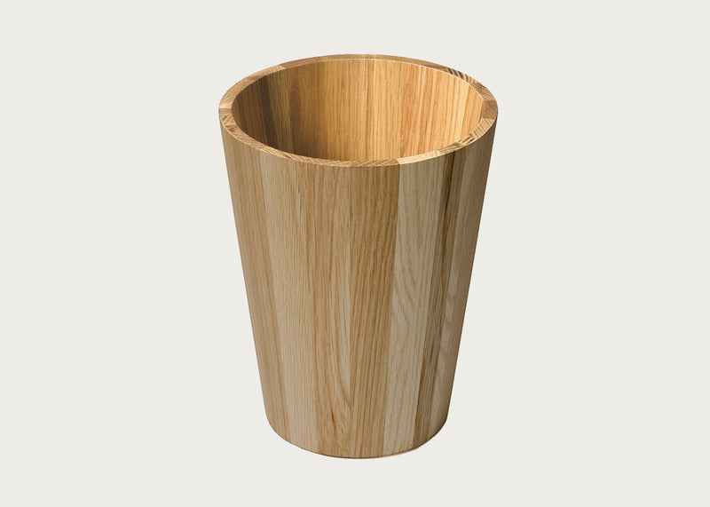 Mezza Round Bin Natural Oak