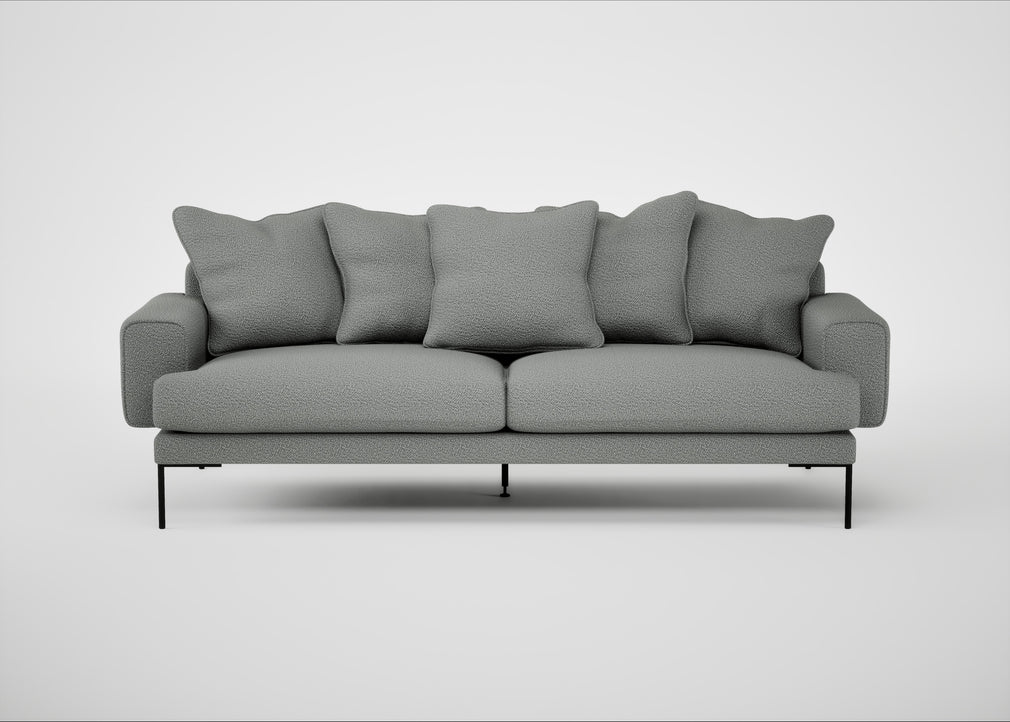 Torrington 4 Seater Sofa Boucle Steel