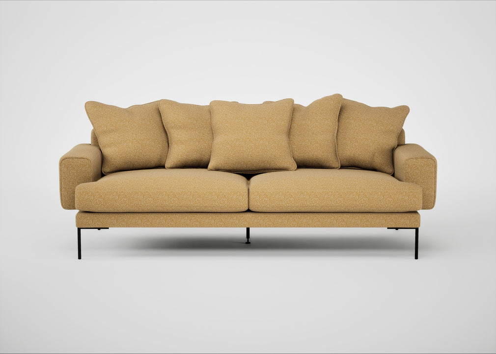 Torrington 4 Seater Sofa Boucle Tweed Citrine