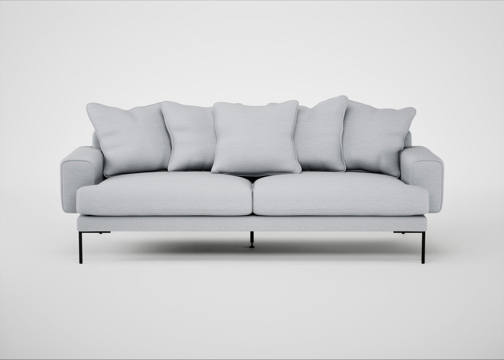 Torrington 4 Seater Sofa Broad Weave Tin