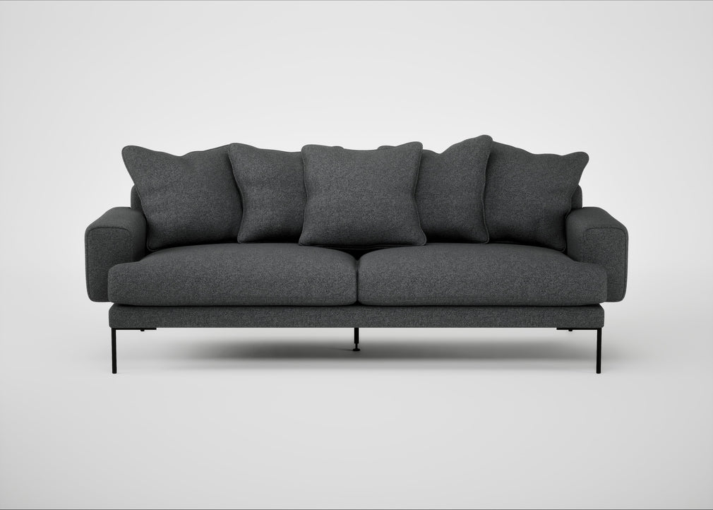 Torrington 4 Seater Sofa Melton Wool Granite