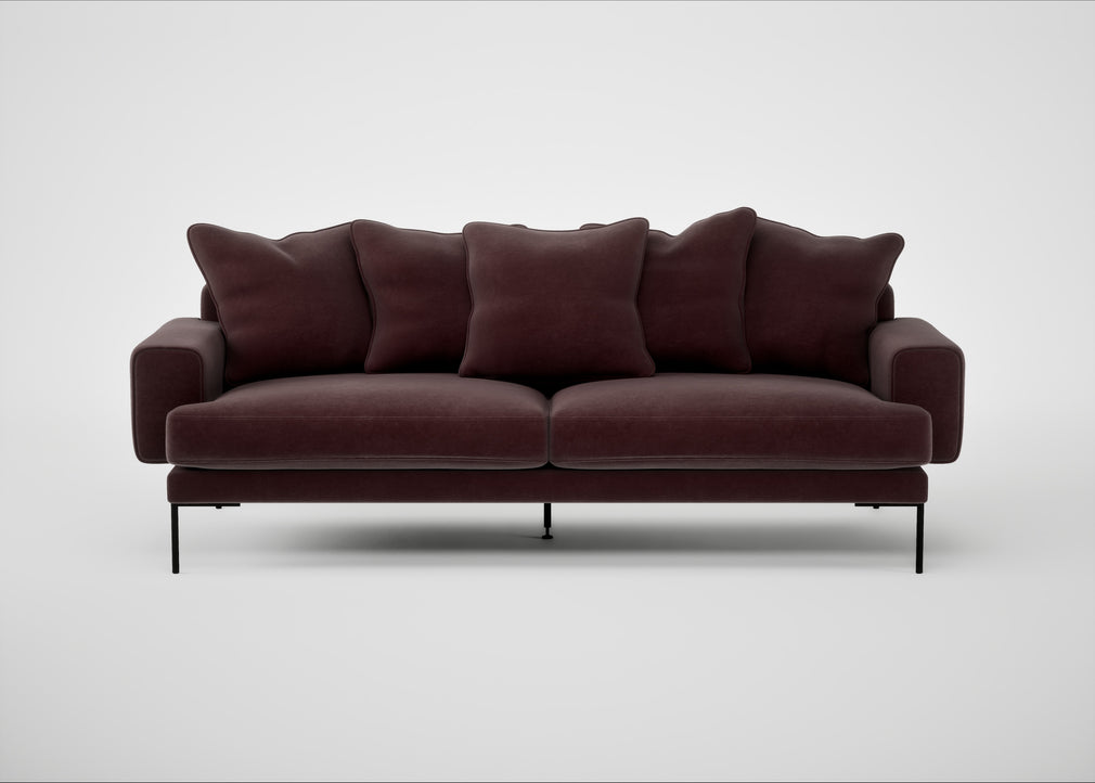 Torrington 4 Seater Sofa Smart Luxe Velvet Acorn