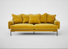 Torrington 4 Seater Sofa Smart Luxe Velvet Canary