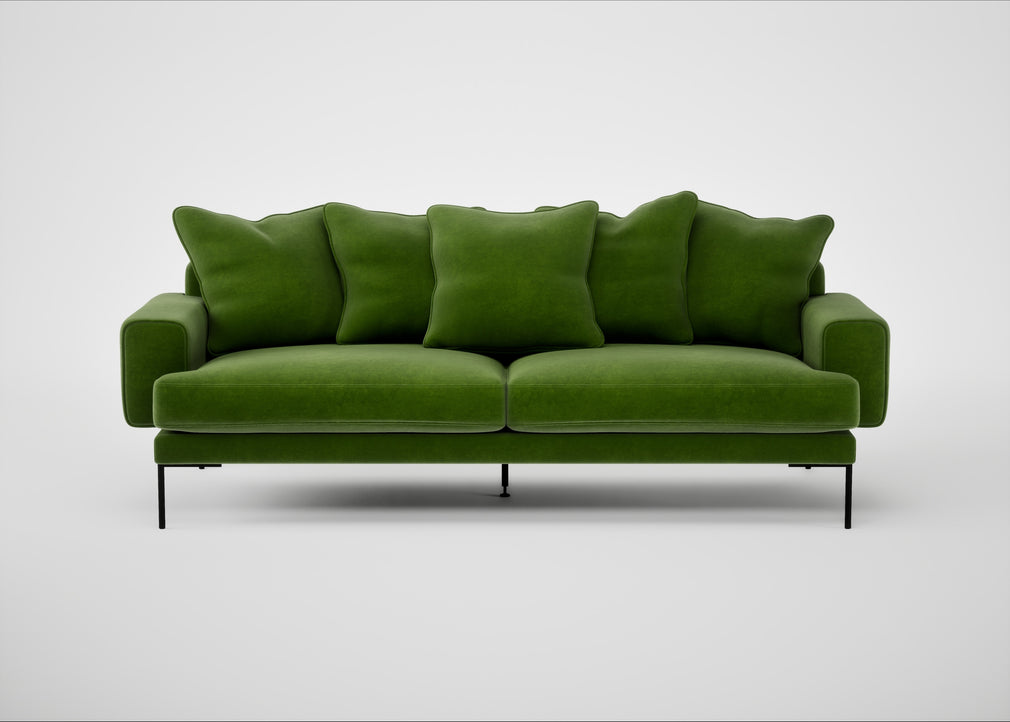 Torrington 4 Seater Sofa Smart Luxe Velvet Grass