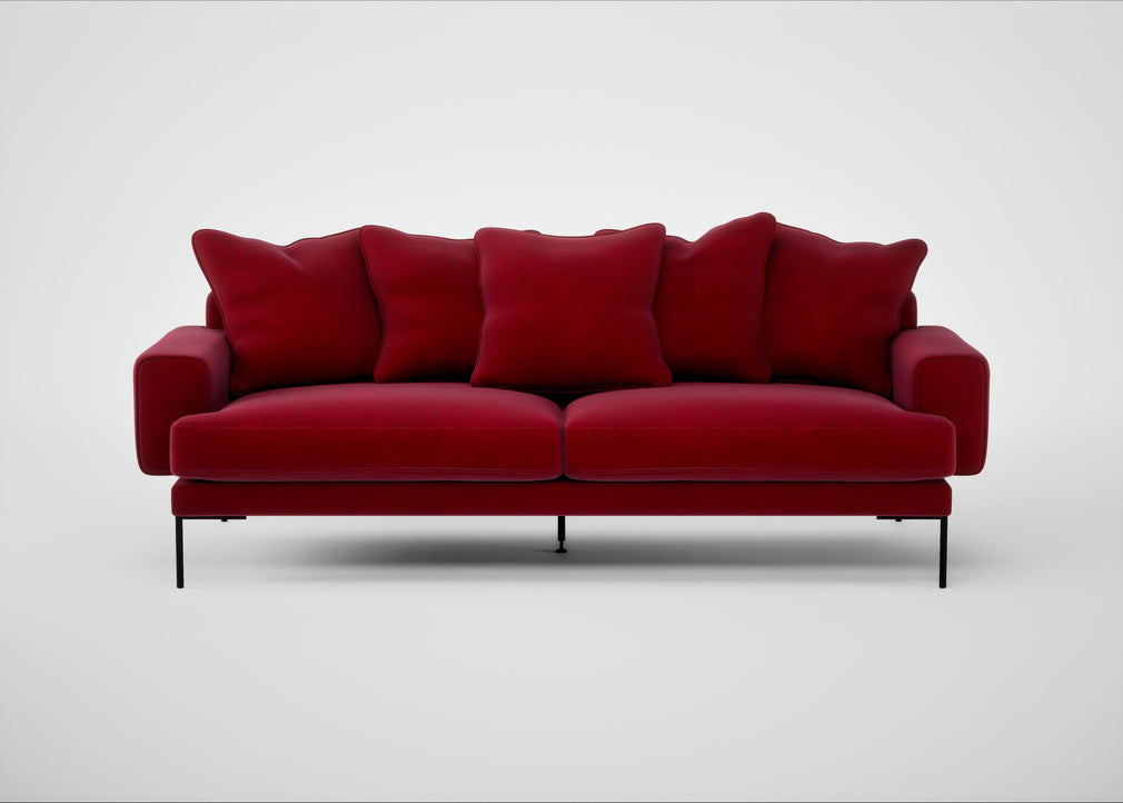Torrington 4 Seater Sofa Smart Luxe Velvet Mulberry