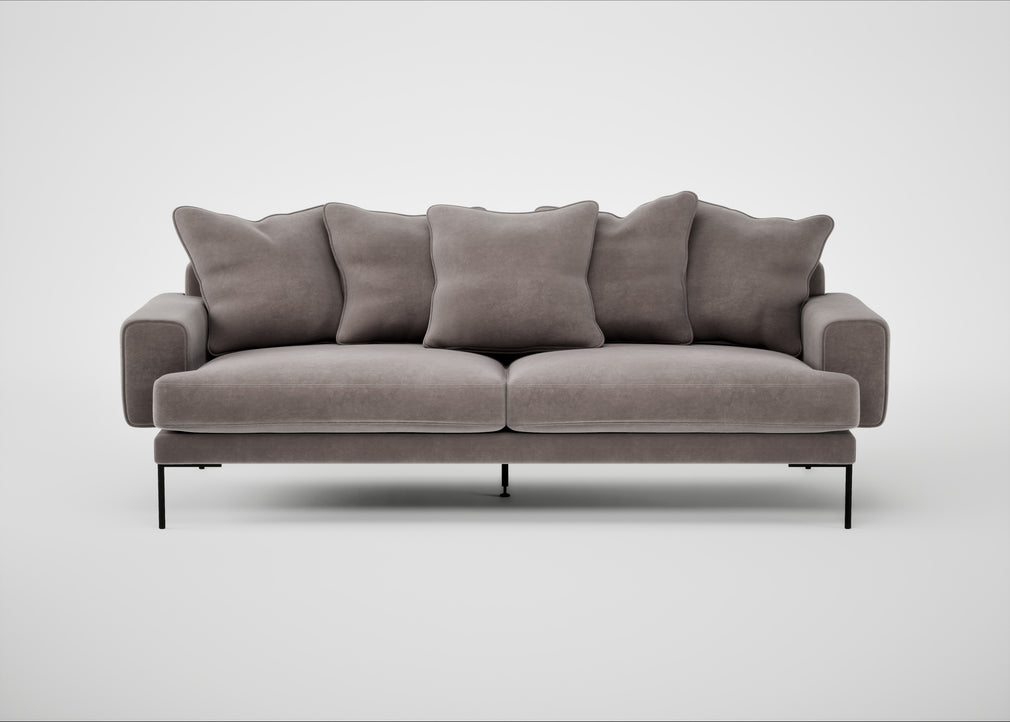 Torrington 4 Seater Sofa Smart Luxe Velvet Mushroom