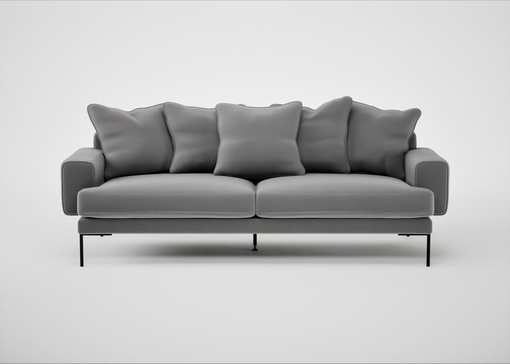 Torrington 4 Seater Sofa Smart Velvet Mercury