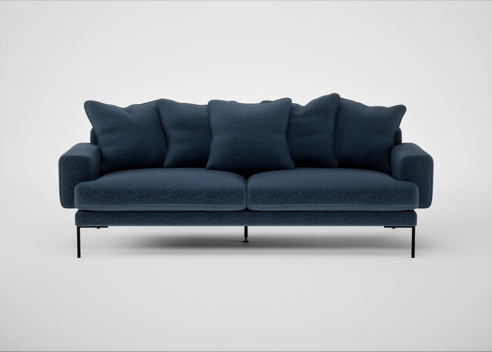 Torrington 4 Seater Sofa Boucle Velvet Space
