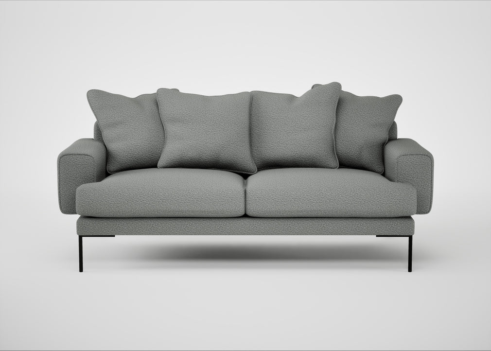 Torrington 3 Seater Sofa Boucle Steel