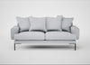 Torrington 3 Seater Sofa Broad Weave Tin
