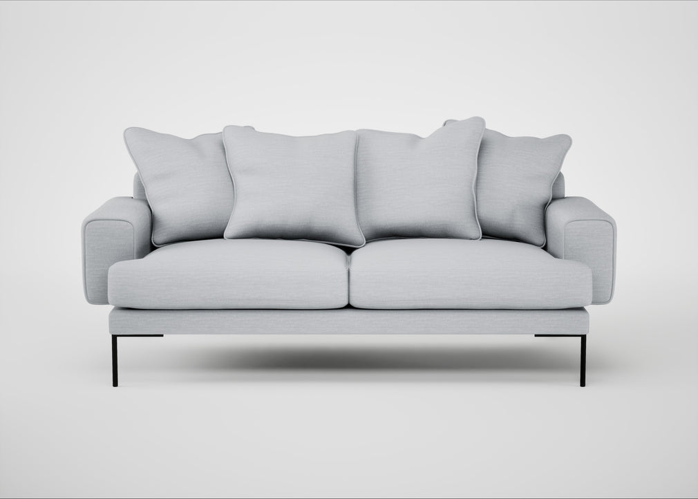 Torrington 3 Seater Sofa Broad Weave Tin