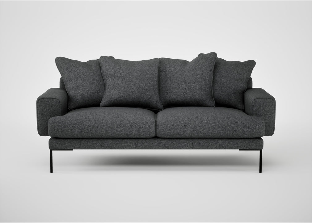 Torrington 3 Seater Sofa Melton Wool Granite