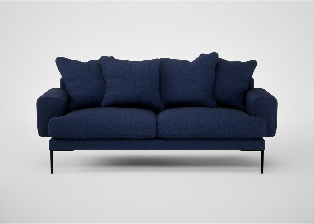 Torrington 3 Seater Sofa Melton Wool New Navy