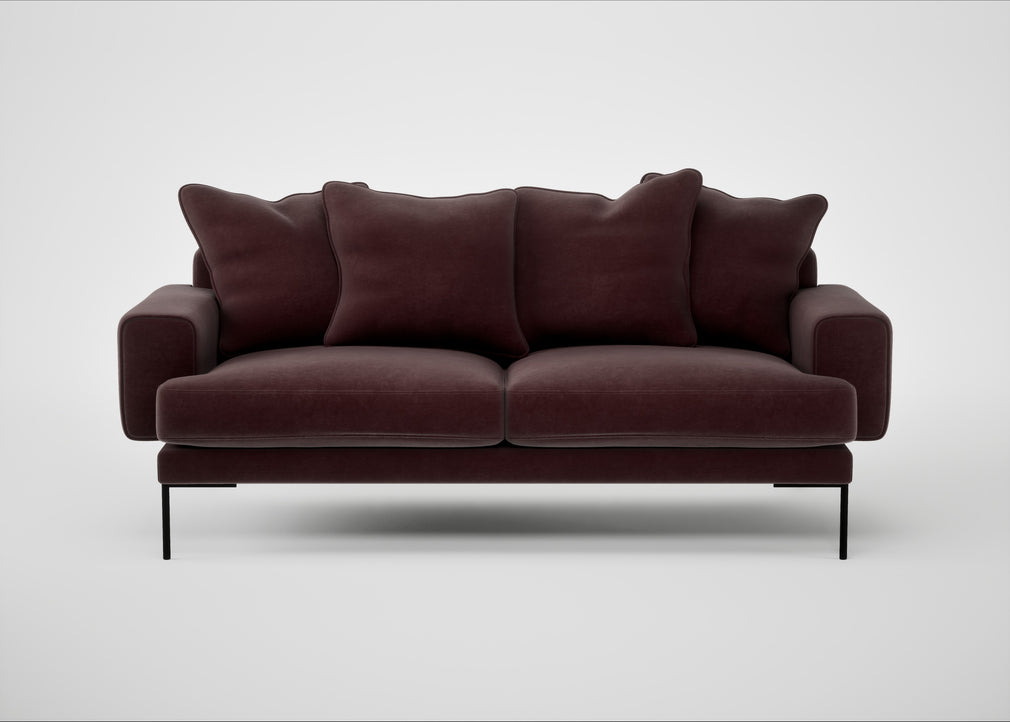Torrington 3 Seater Sofa Smart Luxe Velvet Acorn