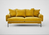 Torrington 3 Seater Sofa Smart Luxe Velvet Canary