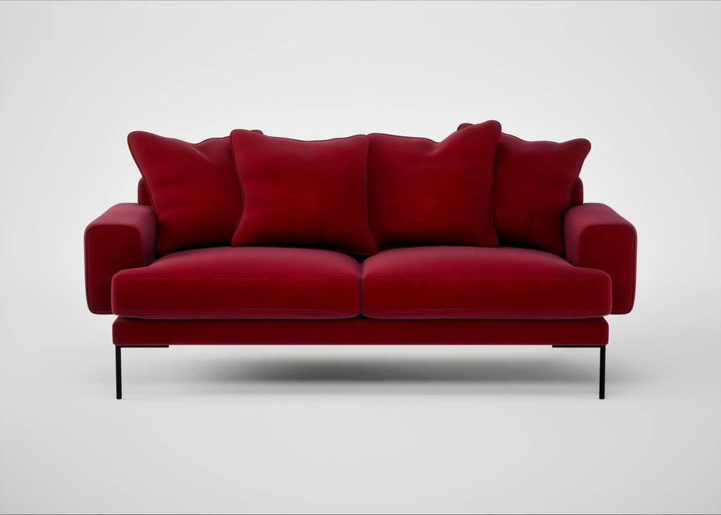 Torrington 3 Seater Sofa Smart Luxe Velvet Mulberry