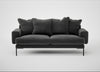 Torrington 3 Seater Sofa Smart Luxe Velvet Nickel