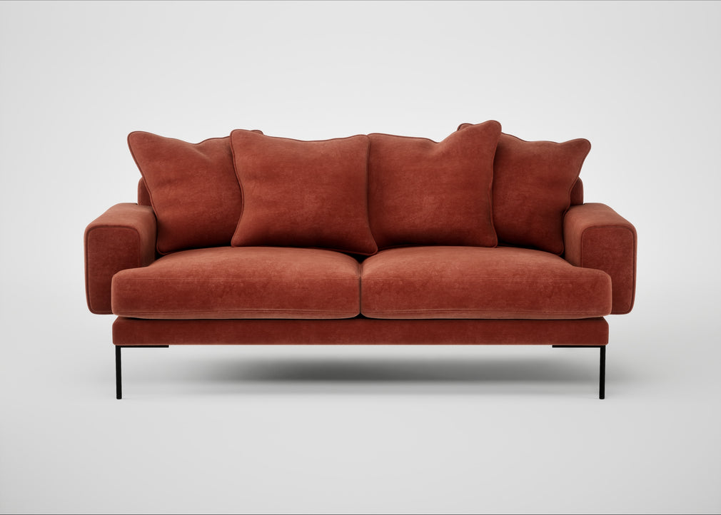 Torrington 3 Seater Sofa Smart Luxe Velvet Tawny