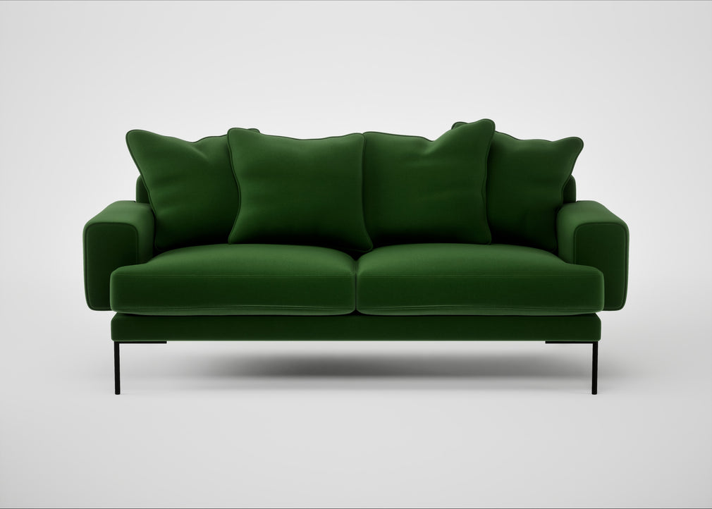 Torrington 3 Seater Sofa Smart Velvet Forest
