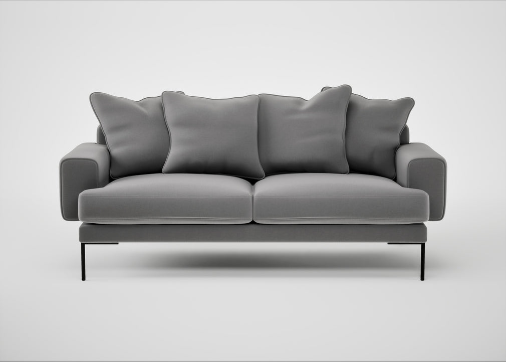 Torrington 3 Seater Sofa Smart Velvet Mercury